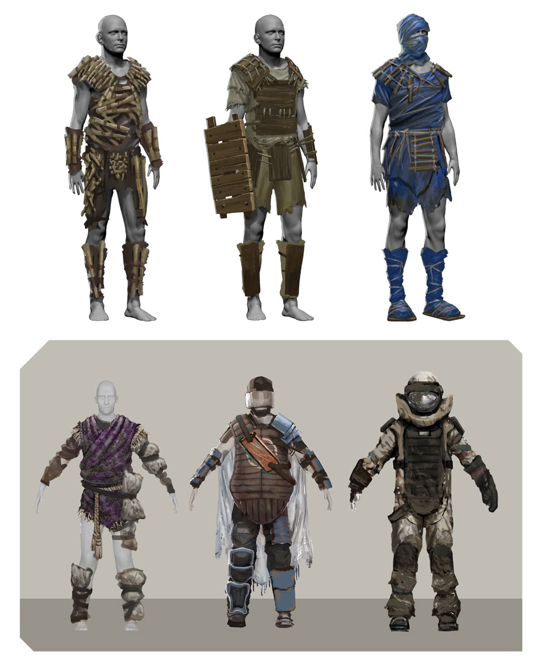 Crafted Clothing Concept Art from Rust