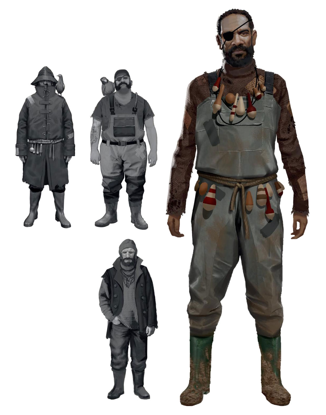 Fishermen Concept Art from Rust
