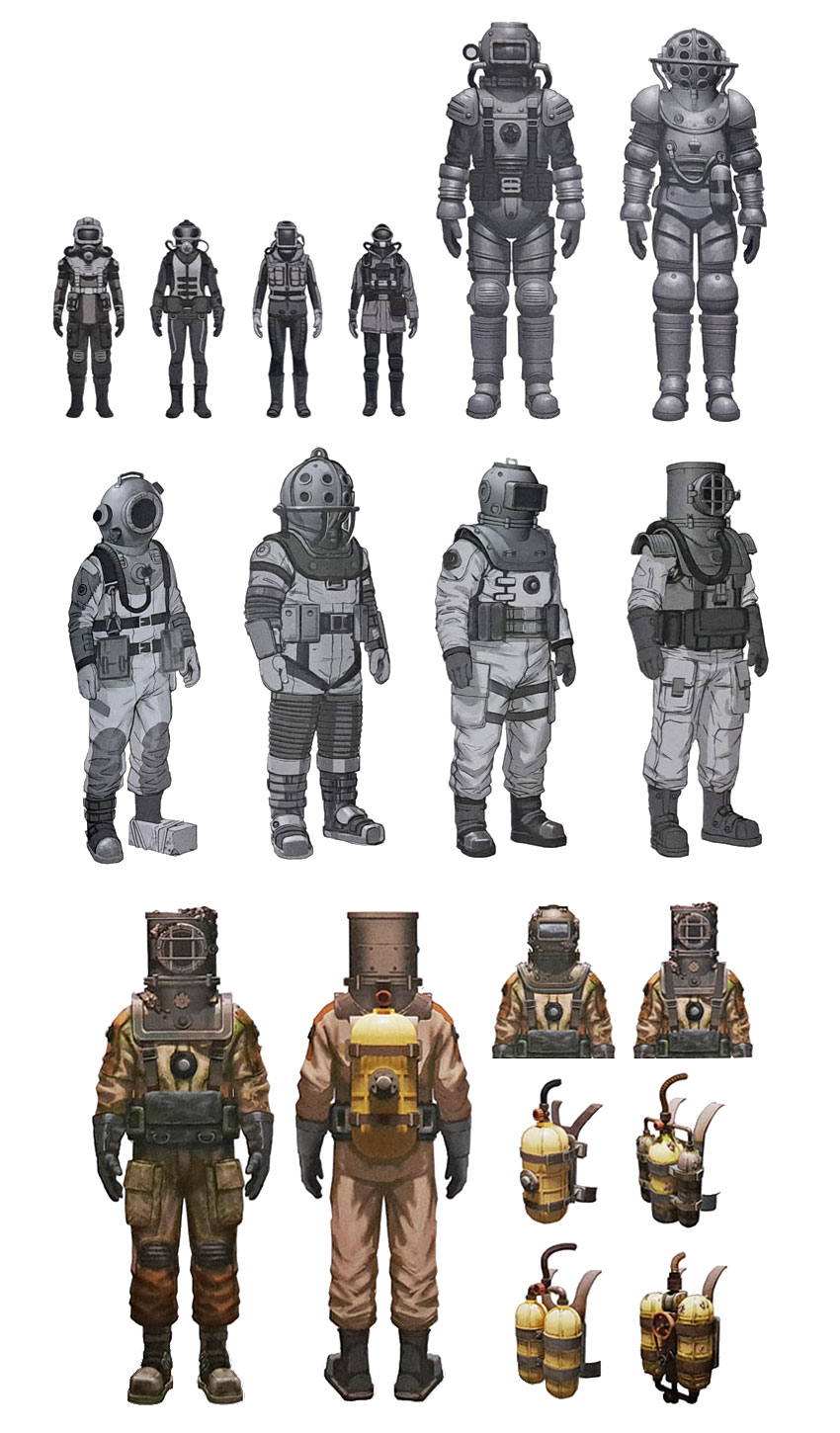 Hazmat Diver Concept Art from Rust