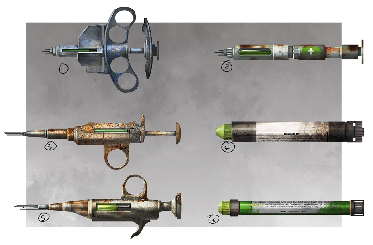 Needles Concept Art from Rust