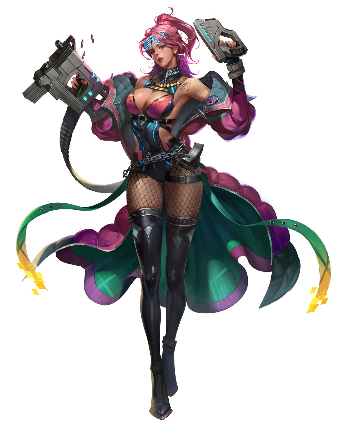 Colt, Cyber Gun Shooter Art from Seven Knights 2