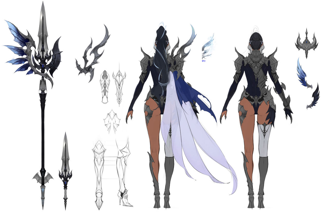 Eileene Concept Art from Seven Knights 2