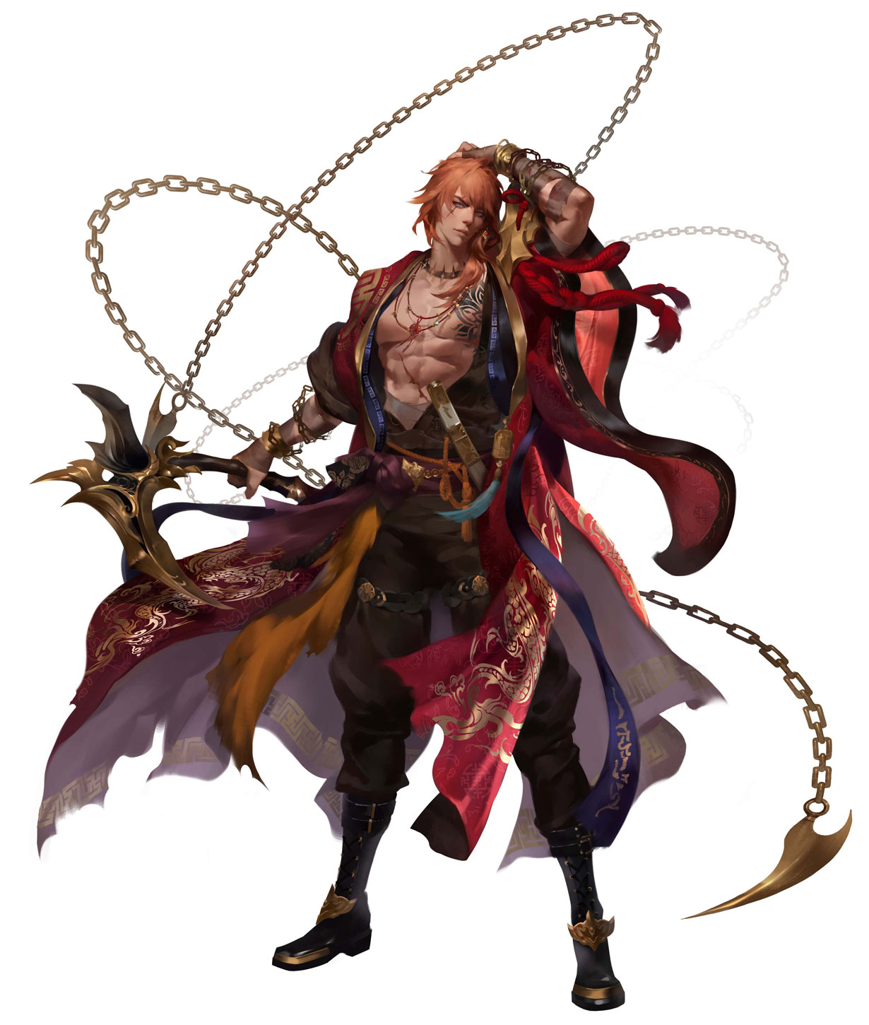 Kyle, Claw of the Crimson Dragon Art from Seven Knights 2