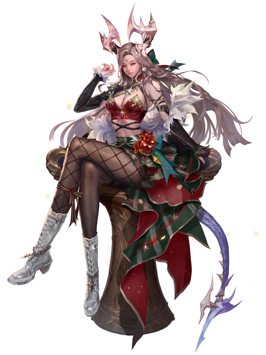 Melia, Holly Leaves Art from Seven Knights 2