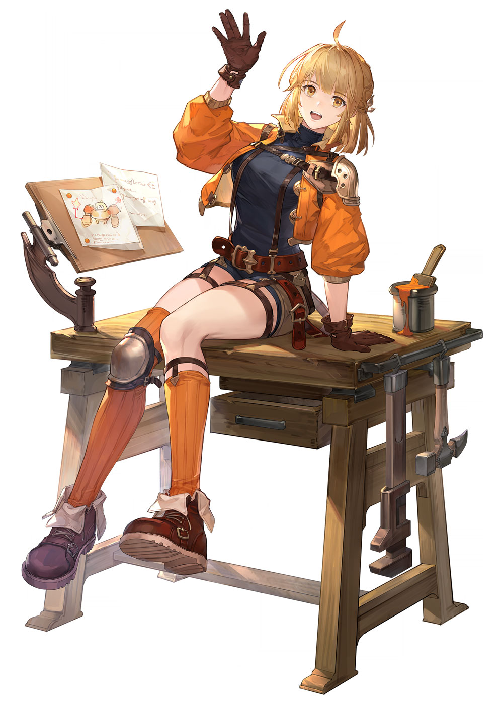 Full-Armored Maitha Art from Sword of Convallaria