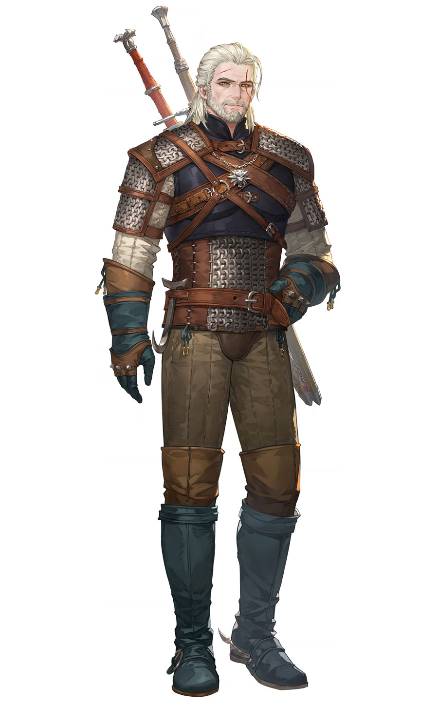 Geralt Art from Sword of Convallaria