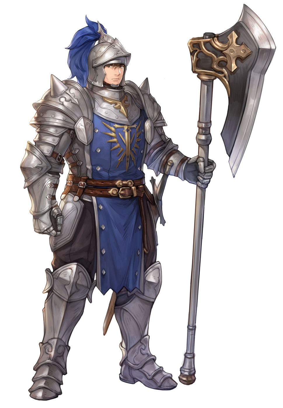 Knighted Pikeman Art from Sword of Convallaria