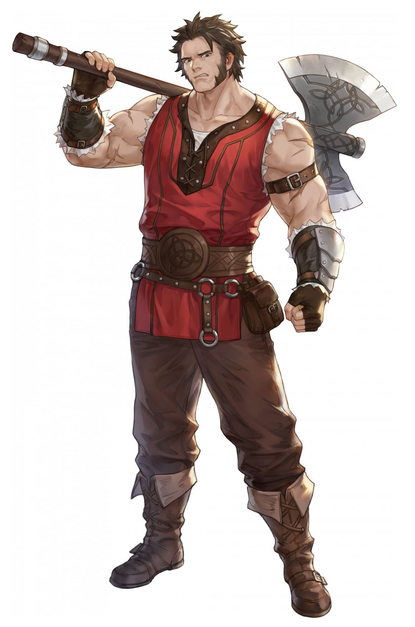 Outlaw Axeman Art from Sword of Convallaria