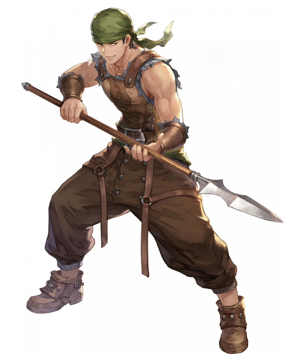 Outlaw Pikeman Art from Sword of Convallaria