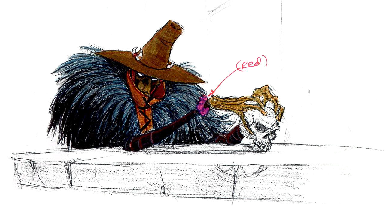 Dark One Sketch from The Mark of Kri