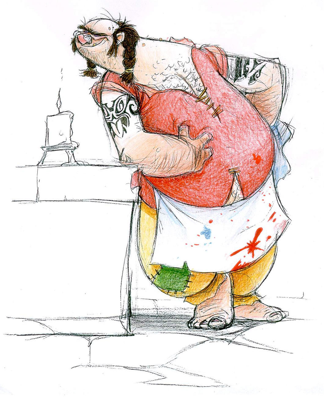 Innkeeper Concept Art from The Mark of Kri