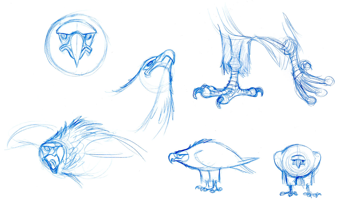 Kuzo Sketches from The Mark of Kri
