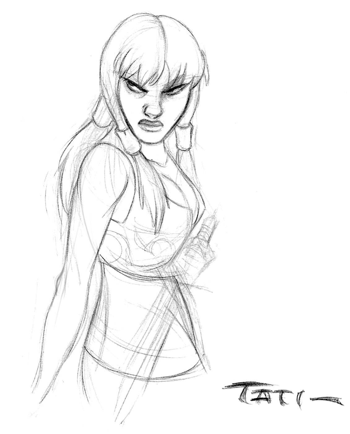 Tati Sketch from The Mark of Kri