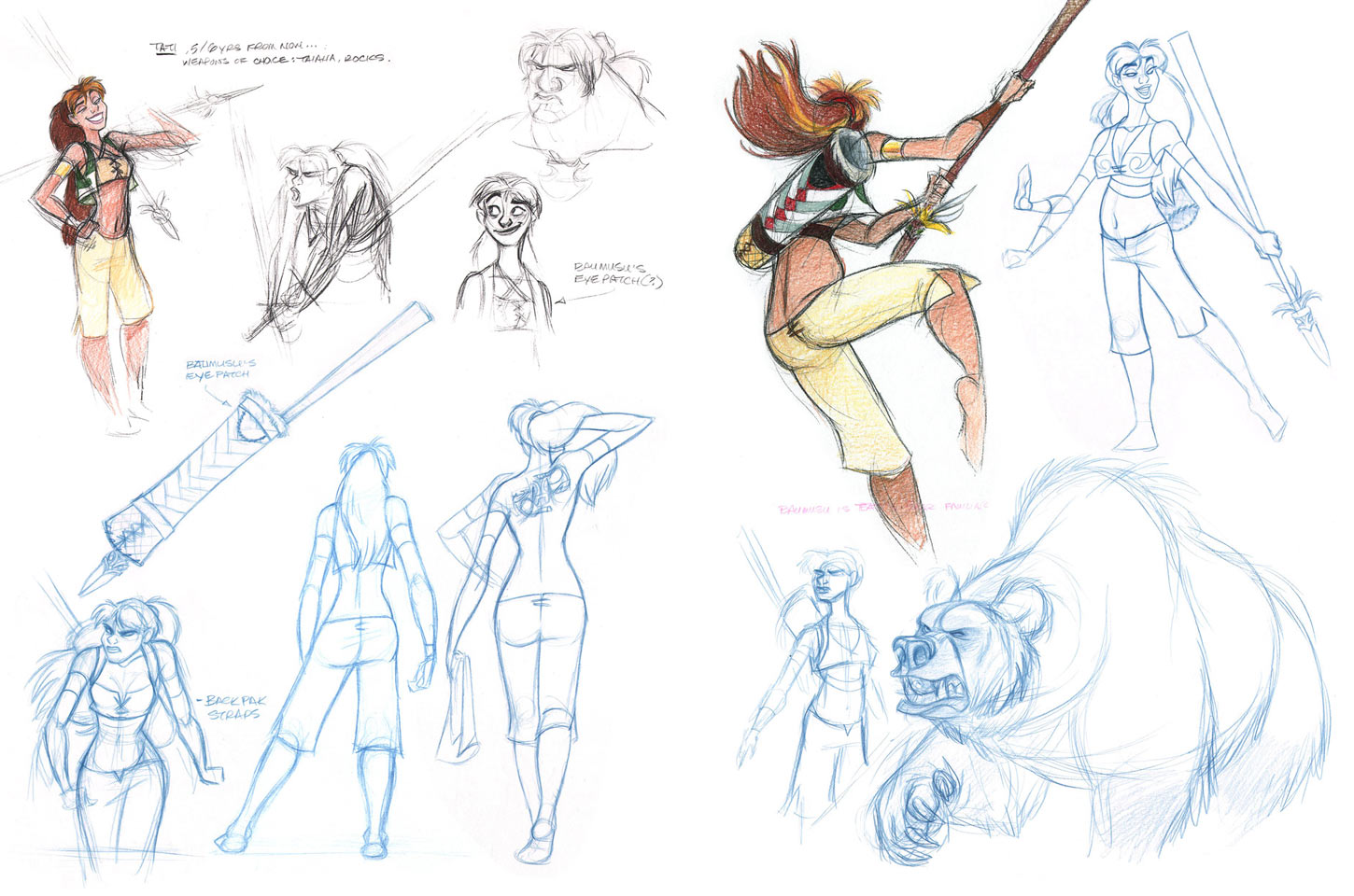 Tati Sketches from The Mark of Kri