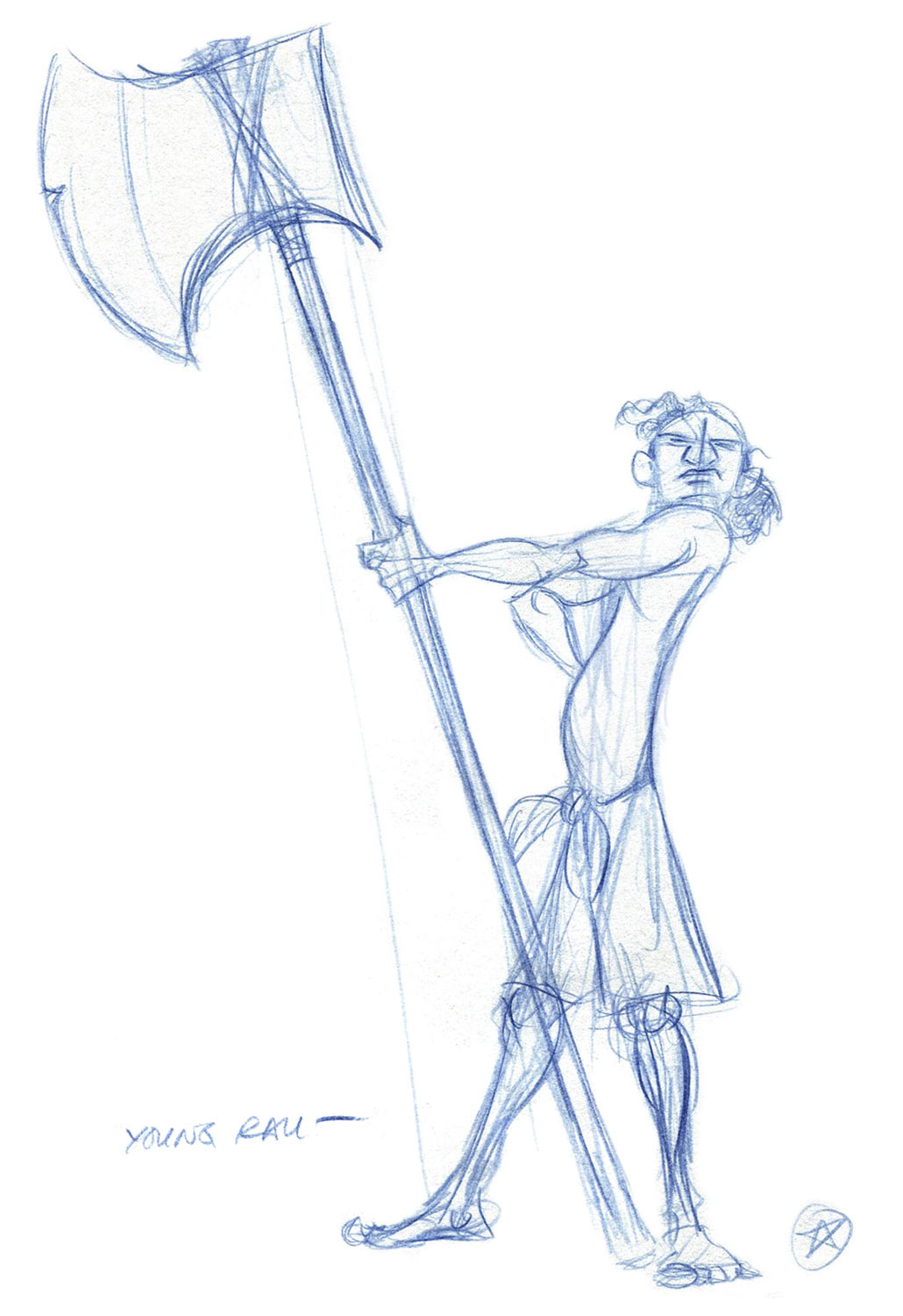 Young Rau Sketch from The Mark of Kri