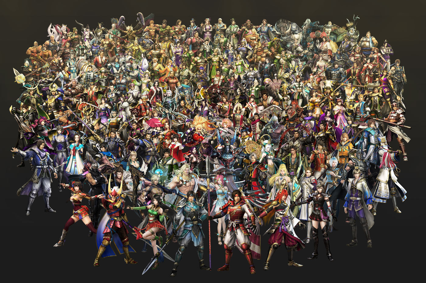 All Characters Art from Warriors Orochi 4