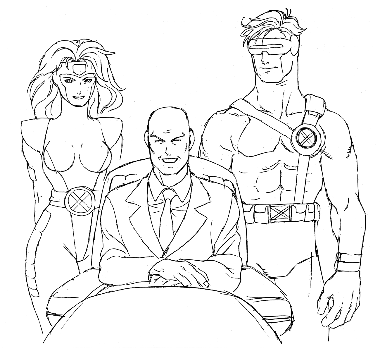 Chun-Li's Ending Sketch 1 from X-Men vs. Street Fighter