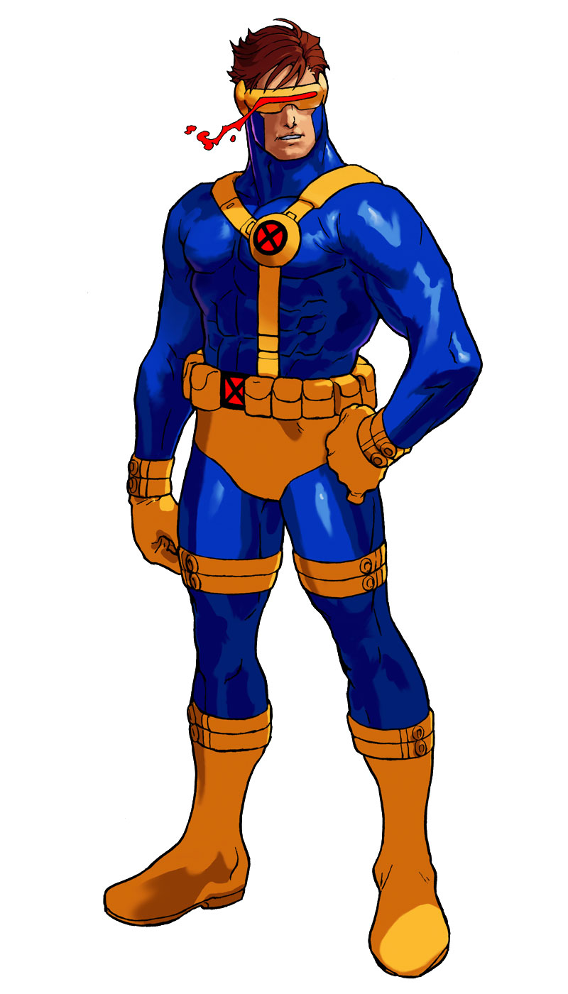 Cyclops Art from X-Men vs. Street Fighter